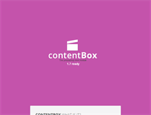 Tablet Screenshot of contentbox.org
